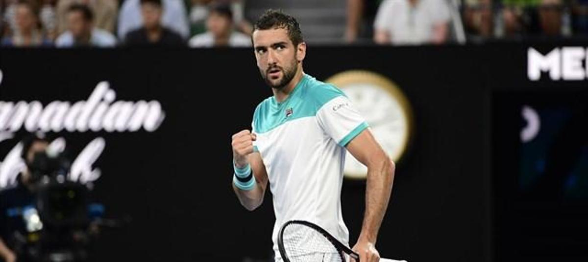 Cilic, primer finalista en el Open australiano.