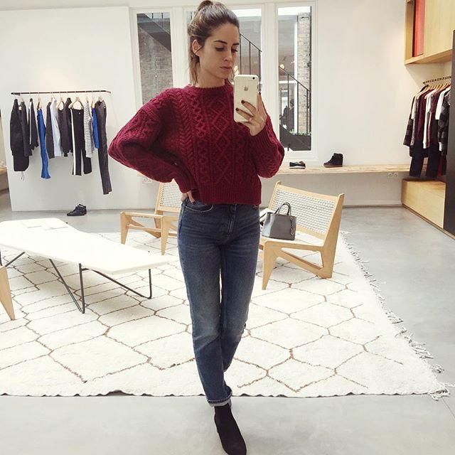 El look con jersey de Gala González