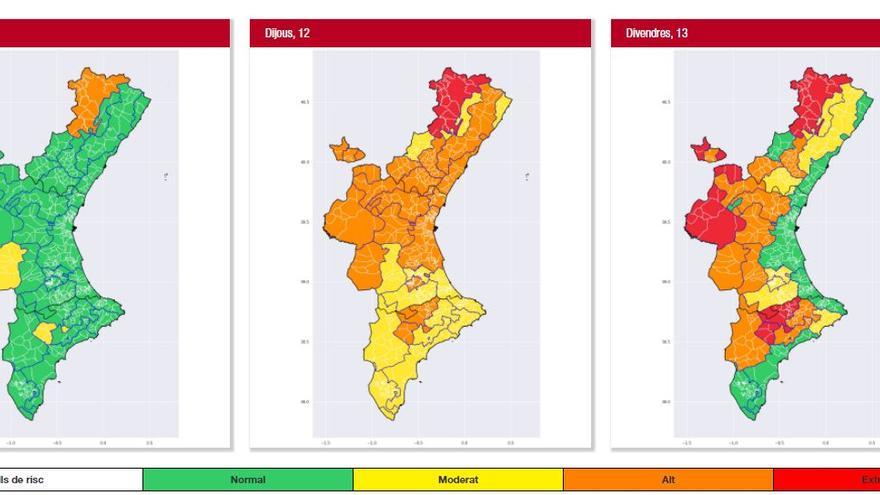 Evolución de la alerta por ola de calor