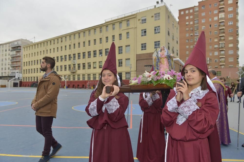 Procesión de los alumnos de Capuchinos