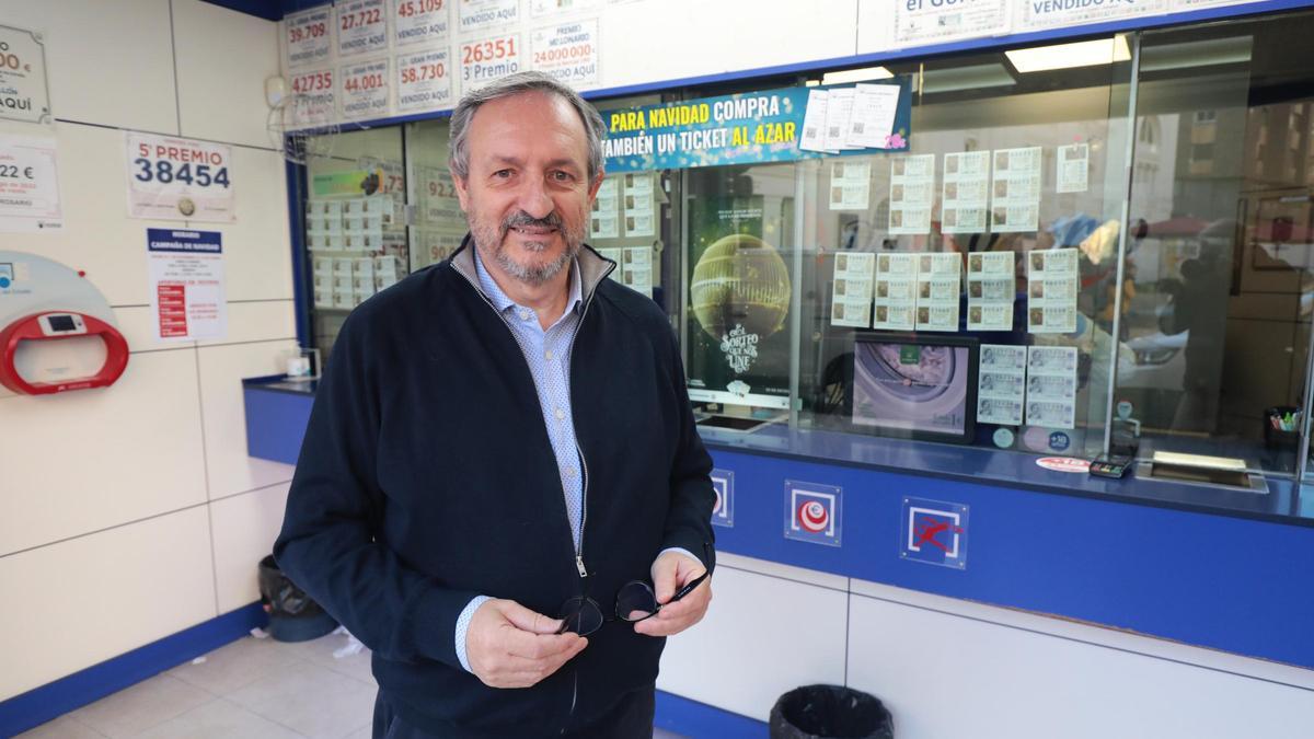 Alejandro Aznar, propietario gerente de Lotería del Rosario
