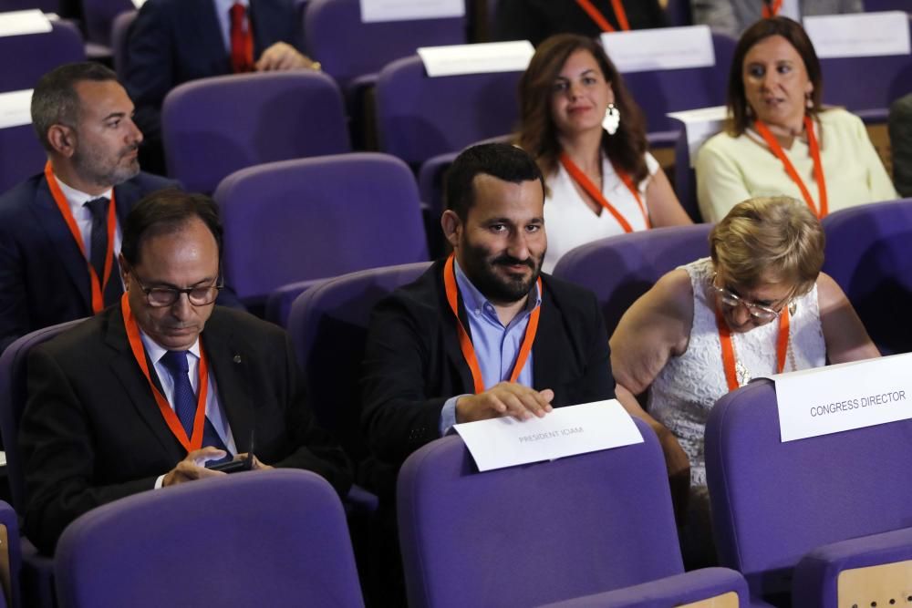 Instante de la inauguración en València del International Congress on Industrial and Applied Mathematics.