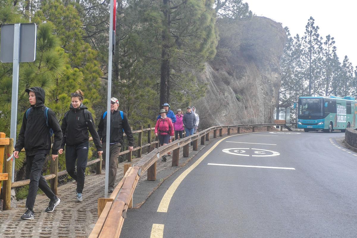 Entra en vigor la visita en guagua y con reserva previa para visitar el Roque Nublo
