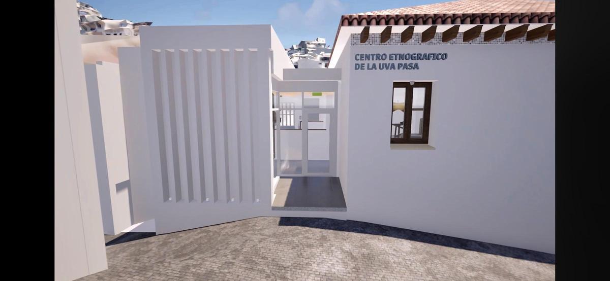 Infografía del futuro Centro de la Uva Pasa de Almáchar