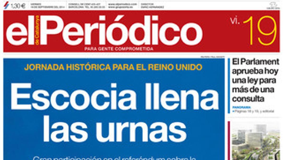 Portada de la edición del 19 de septiembre.