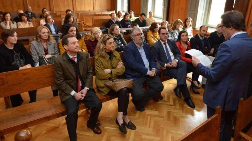 Reunión de jueces y fiscales, ayer en la Audiencia Provincial. // Gustavo Santos