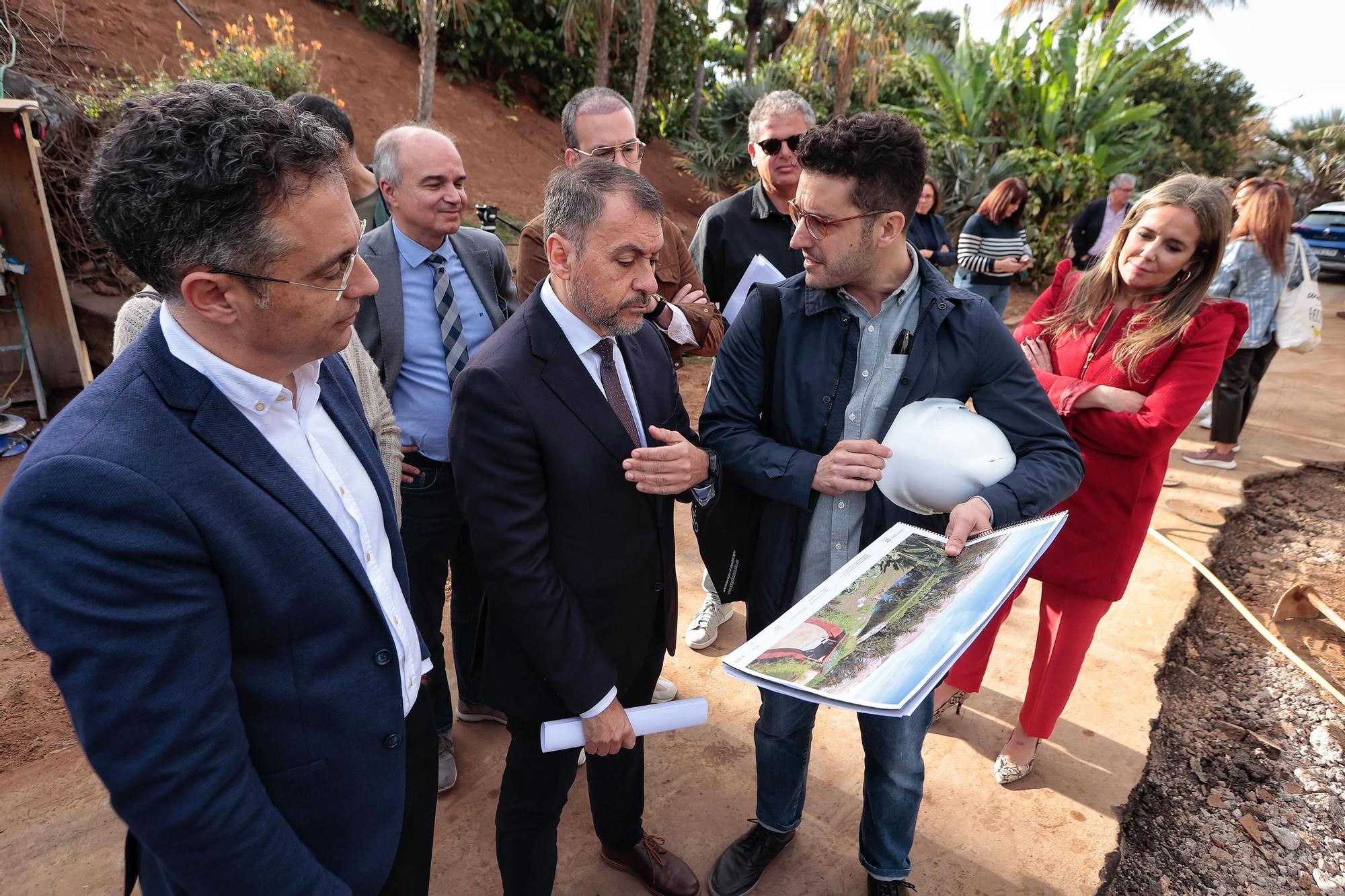 Presentación de las obras  del Palmétum, en Santa Cruz