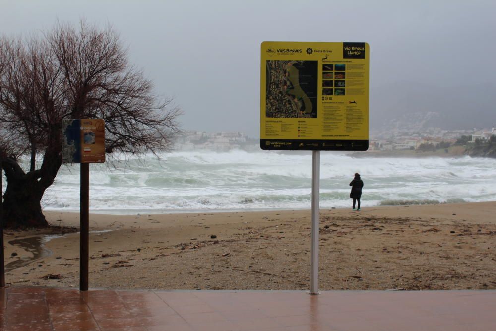 El temporal castiga la costa empordanesa