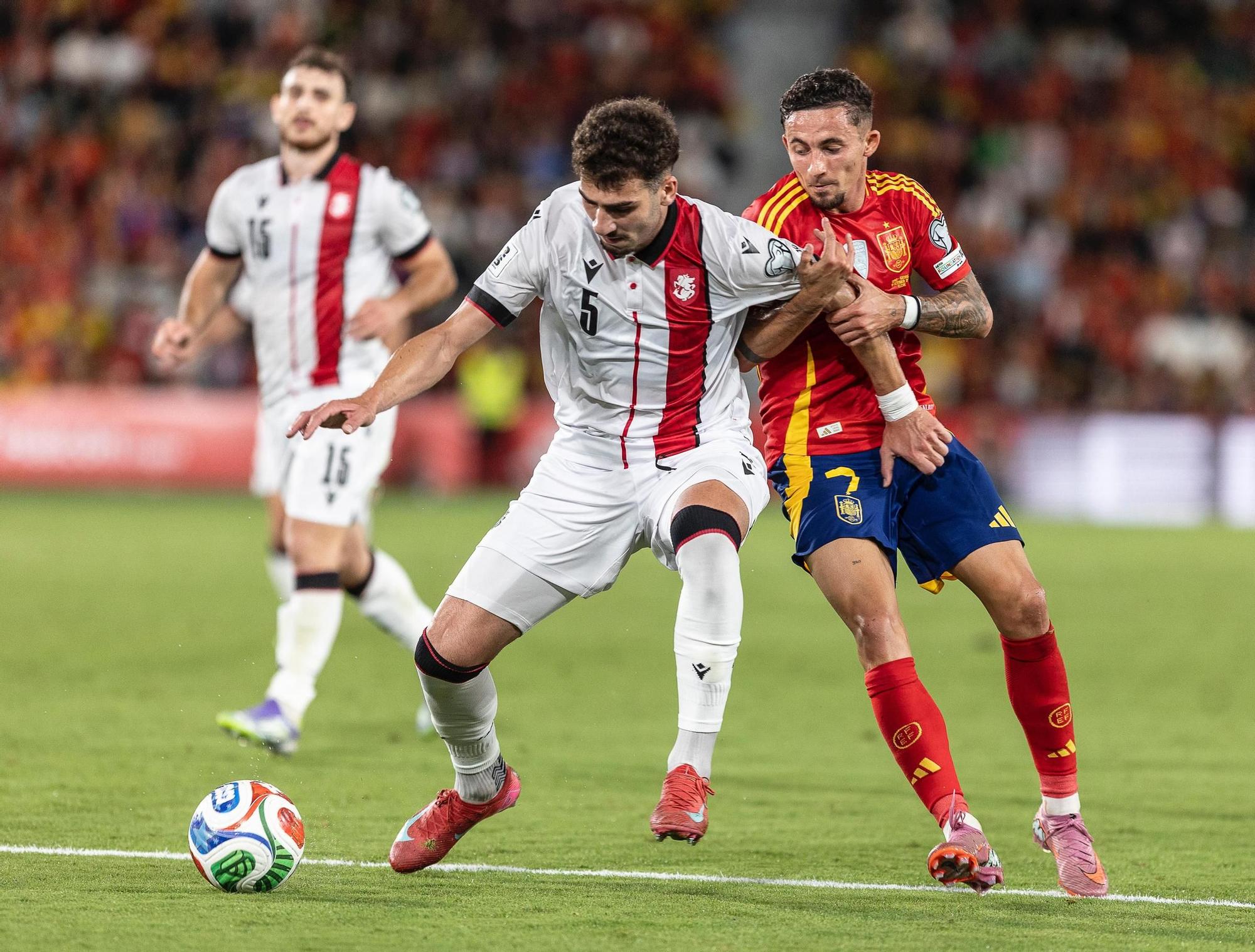 España - Georgia, en imágenes