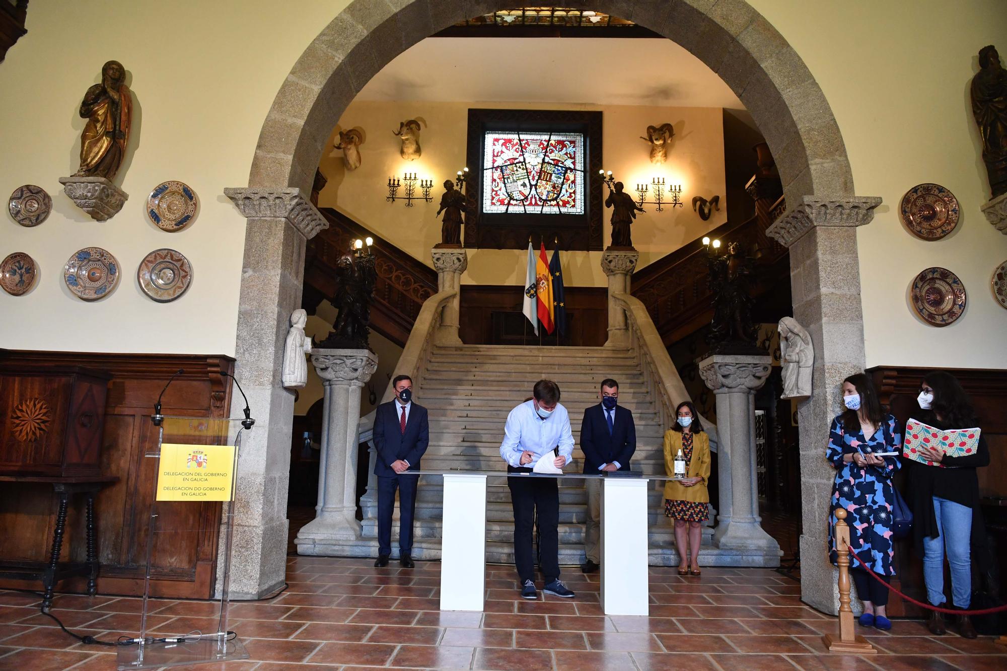 Acto oficial de la apertura de las jardines del pazo de Meirás