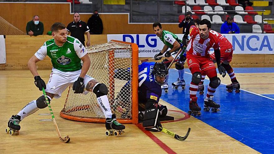 Partido entre el Liceo y el Girona disputado en el Palacio. |  // C. PARDELLAS