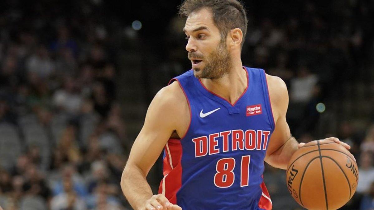 José Manuel Calderón dirigió el ataque de los Pistons