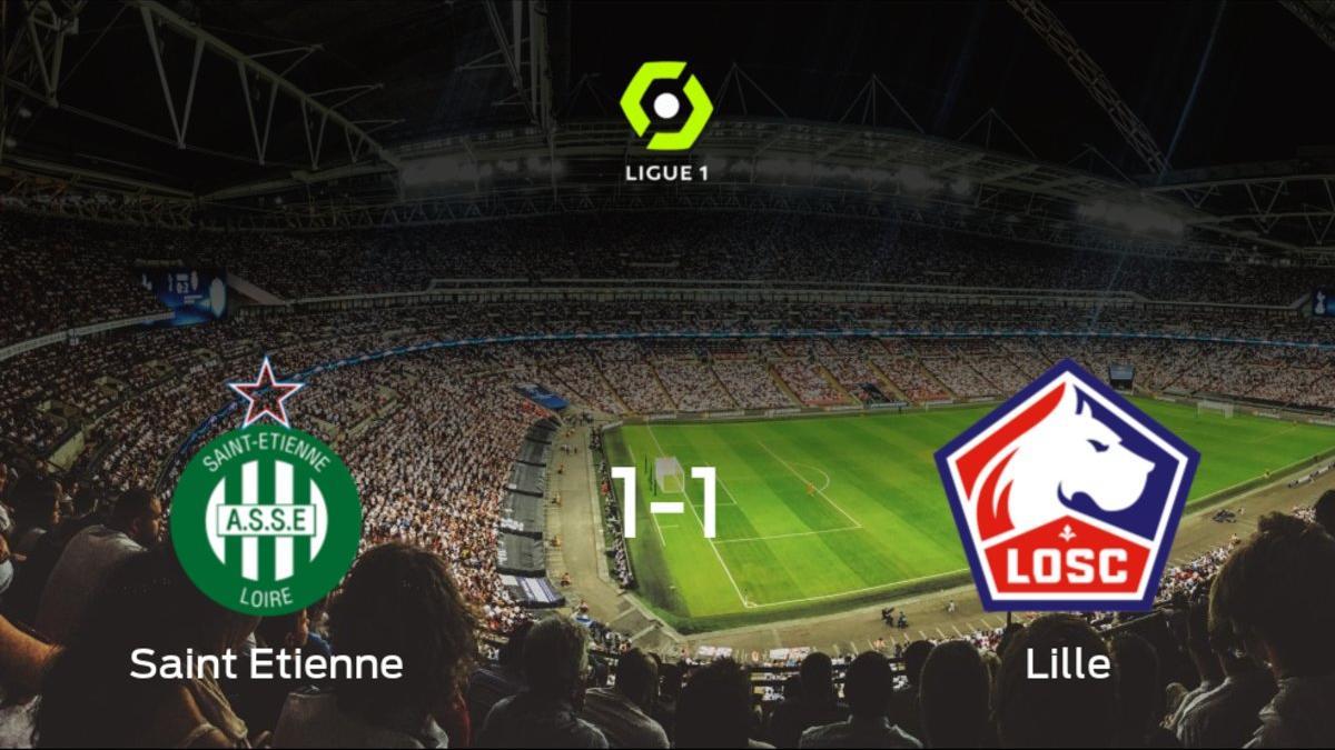 El Lille OSC logra un empate a uno frente al AS Saint Etienne