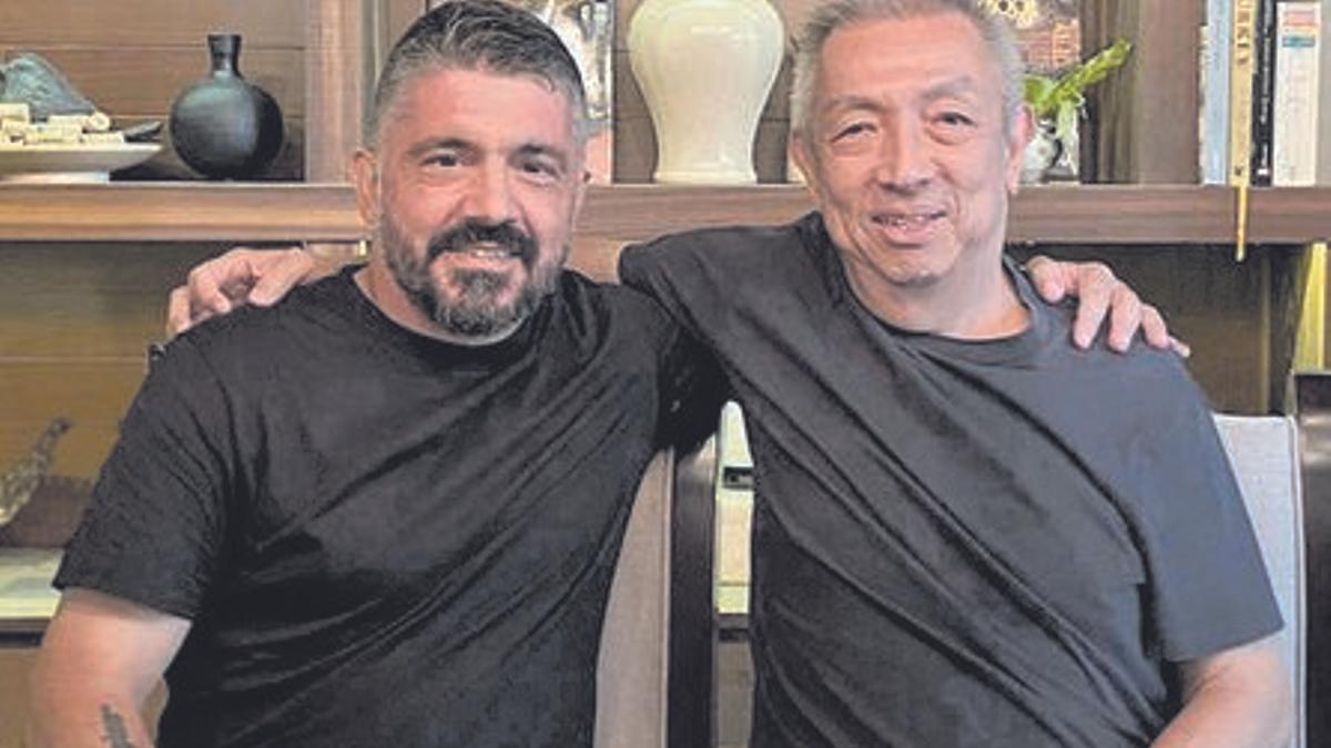 Gennaro Gattuso y Peter Lim