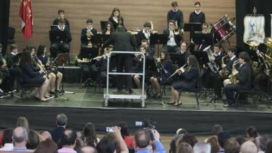 Un instante del concierto de la Sociedad Musical la Alianza de Mutxamel, en las Cigarreras.