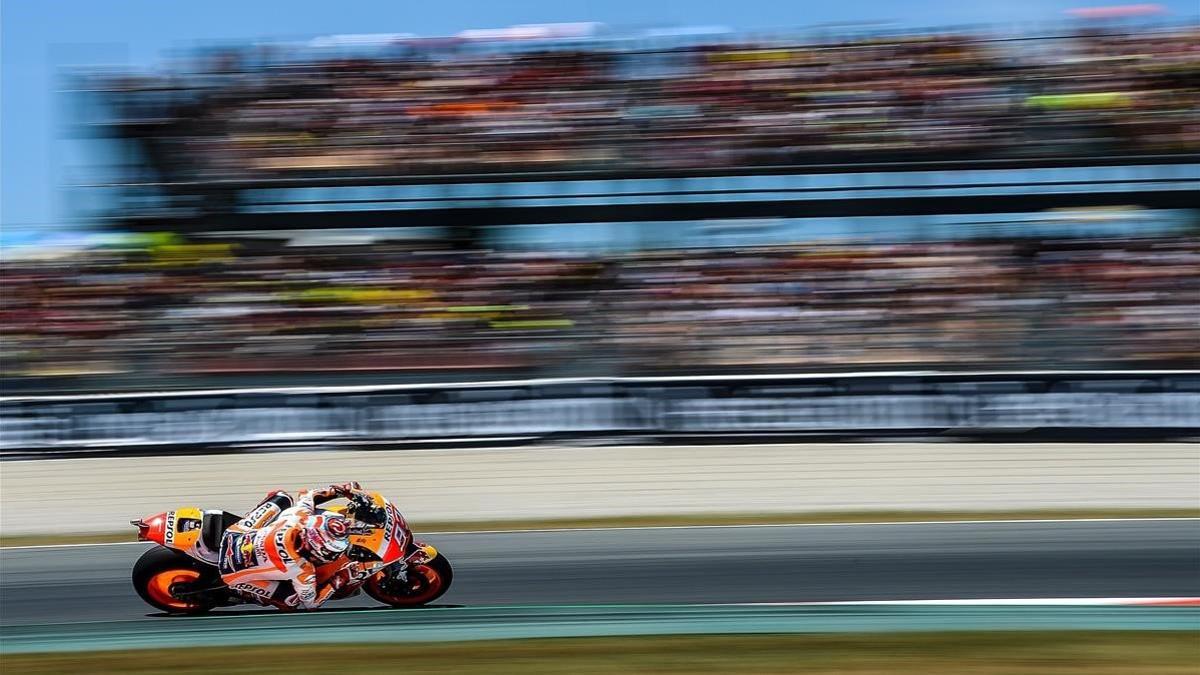 Marc Márquez (Honda) y todos sus compañeros de parrilla han visto suspendido, hoy, el GP de Jerez.