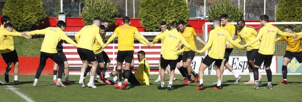 Entrenamiento del Sporting