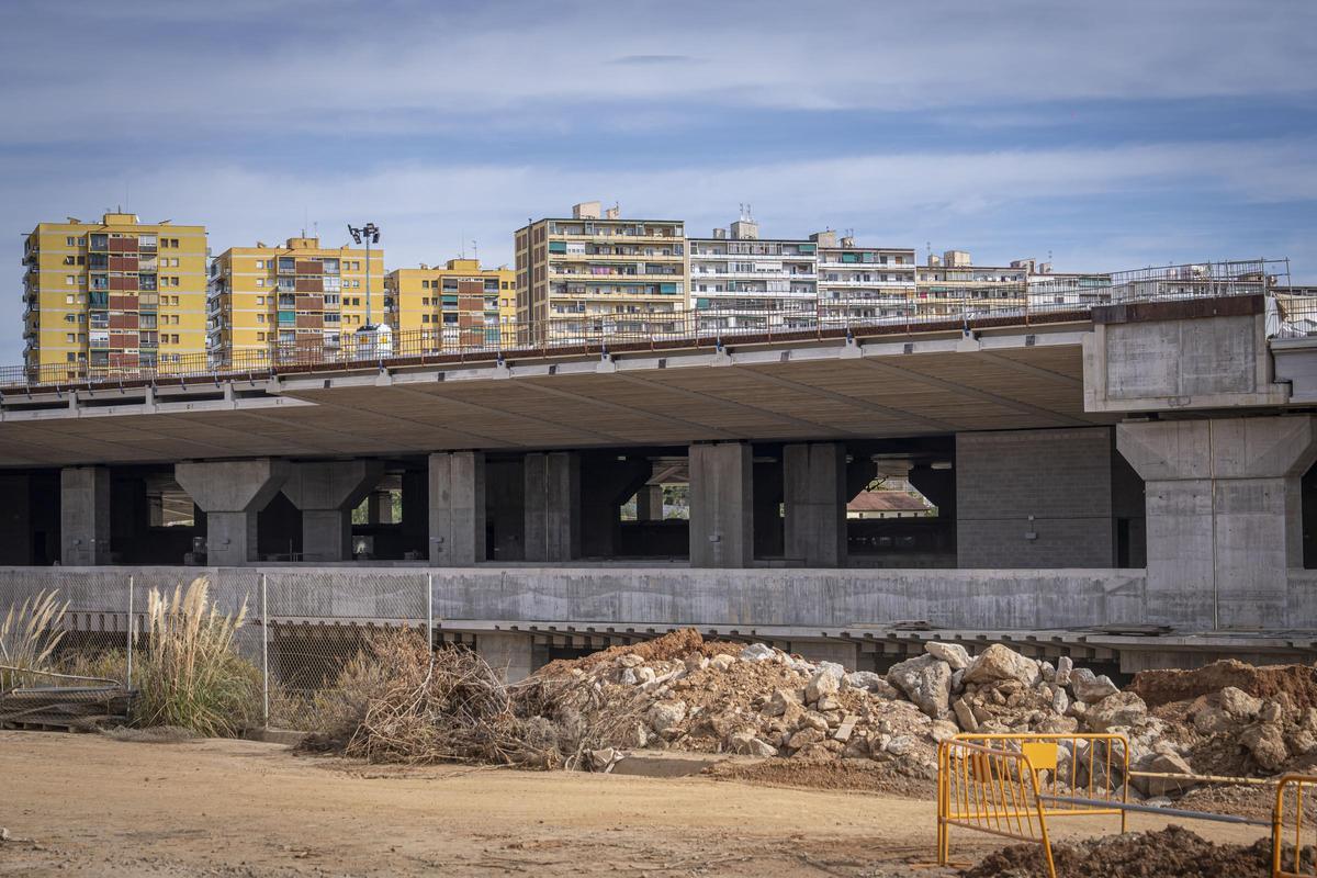 Así están las obras de la futura estación de la Sagrera