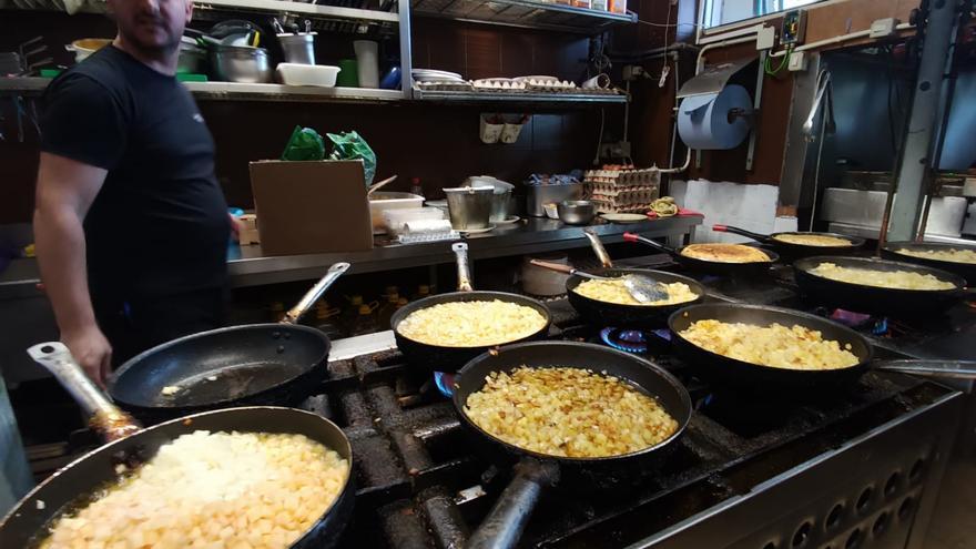 Las tortillas del Bar Restaurante La Milagrosa