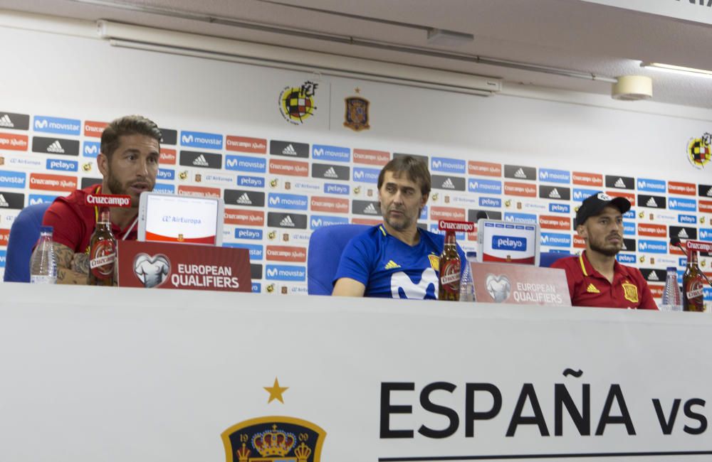 El entrenamiento de La Roja ayer en el Rico Pérez