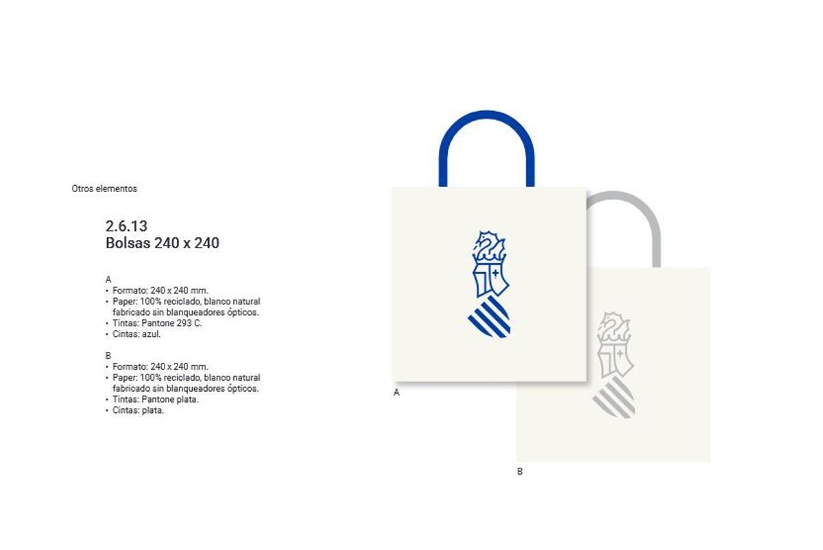 Nuevo manual de identidad encargado por la Generalitat, aplicando el azul como color corporativo.