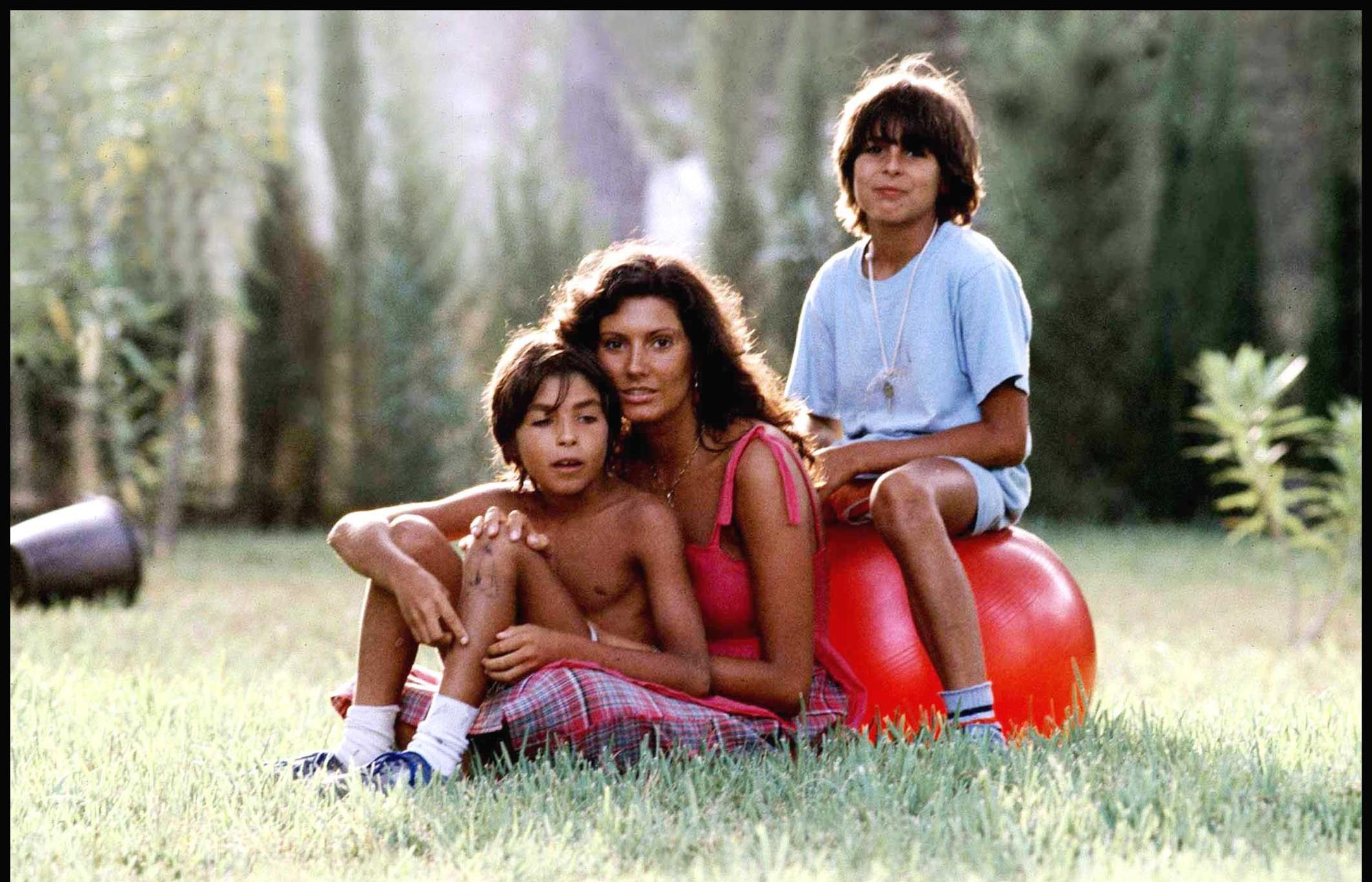 Carmen Ordoñez con sus hijos Cayetano Rivera y Fran Rivera