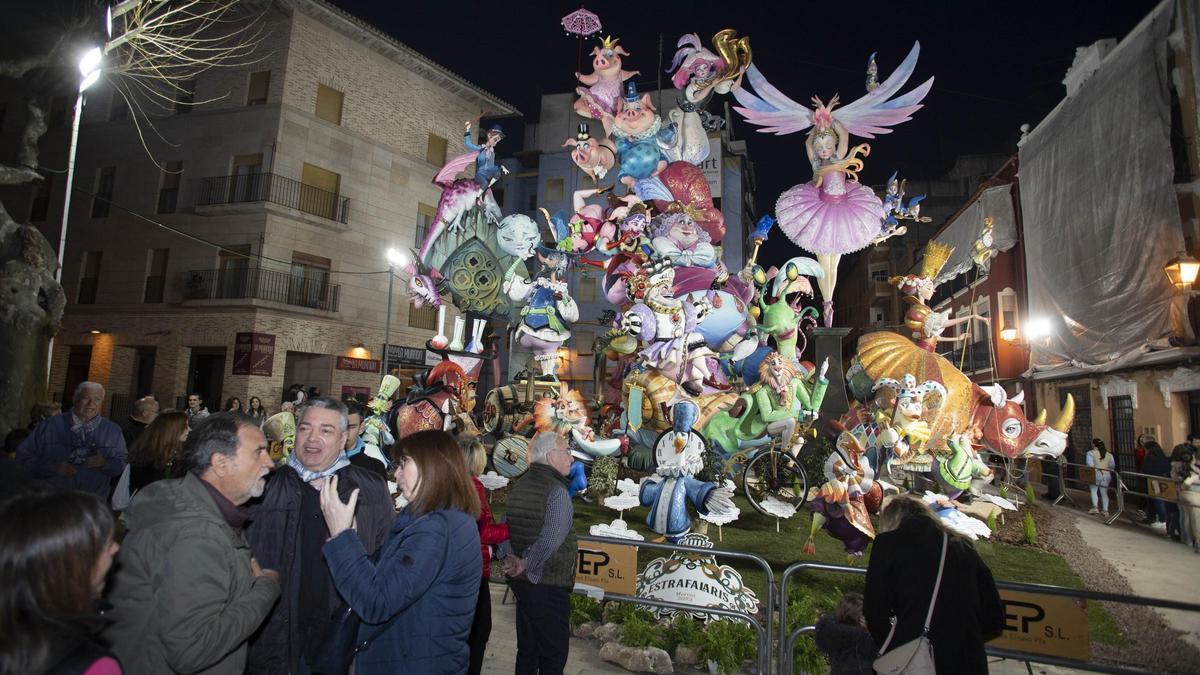 Una falla de Alzira, en una imagen de archivo.