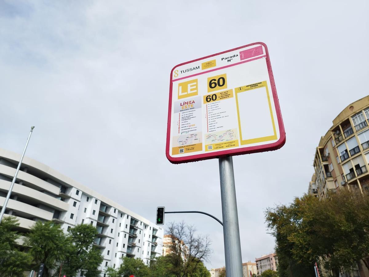 Parada de la línea 60 de Tussam