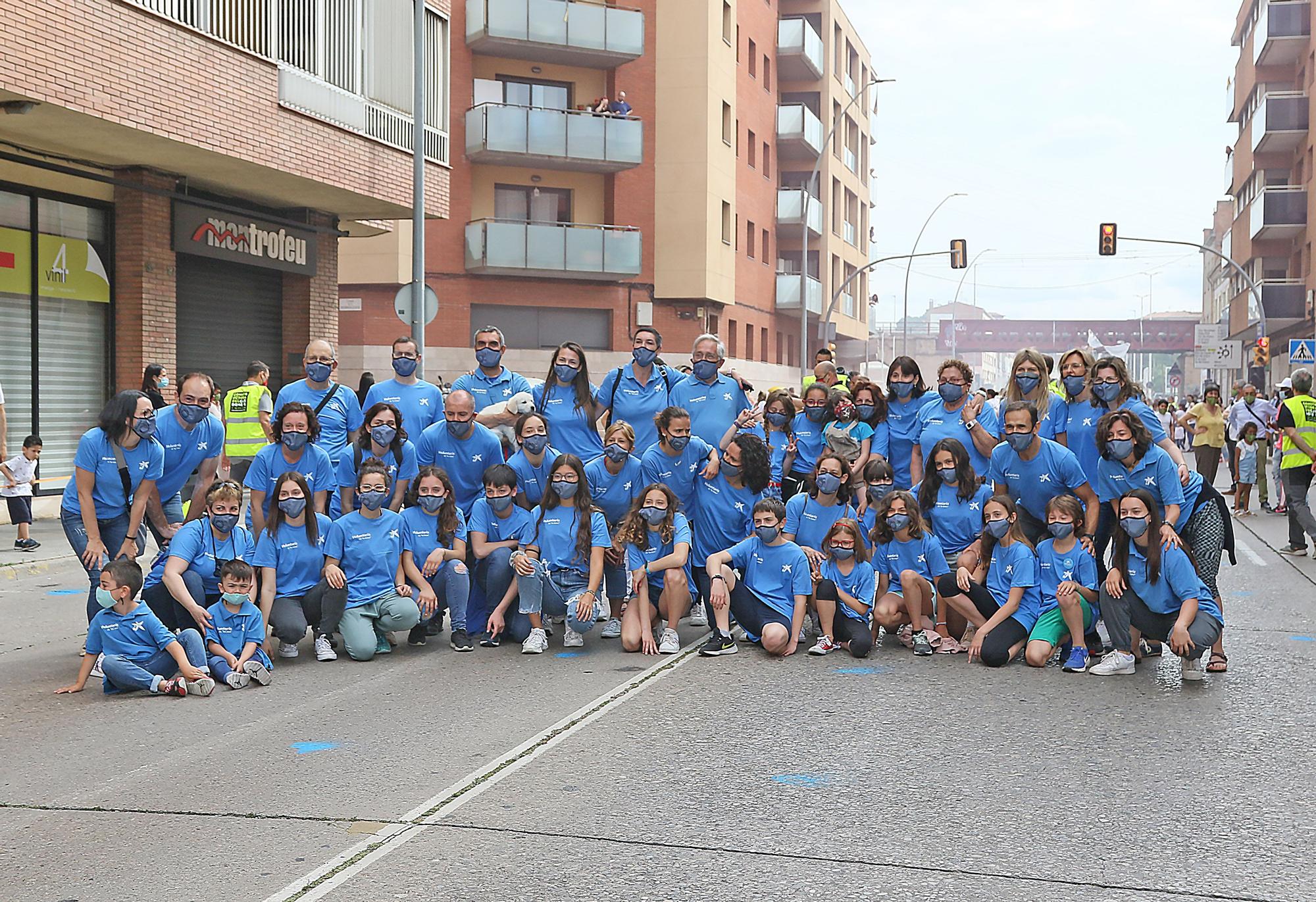 600 voluntaris fan un videoclip a Manresa en agraïment al personal sanitari