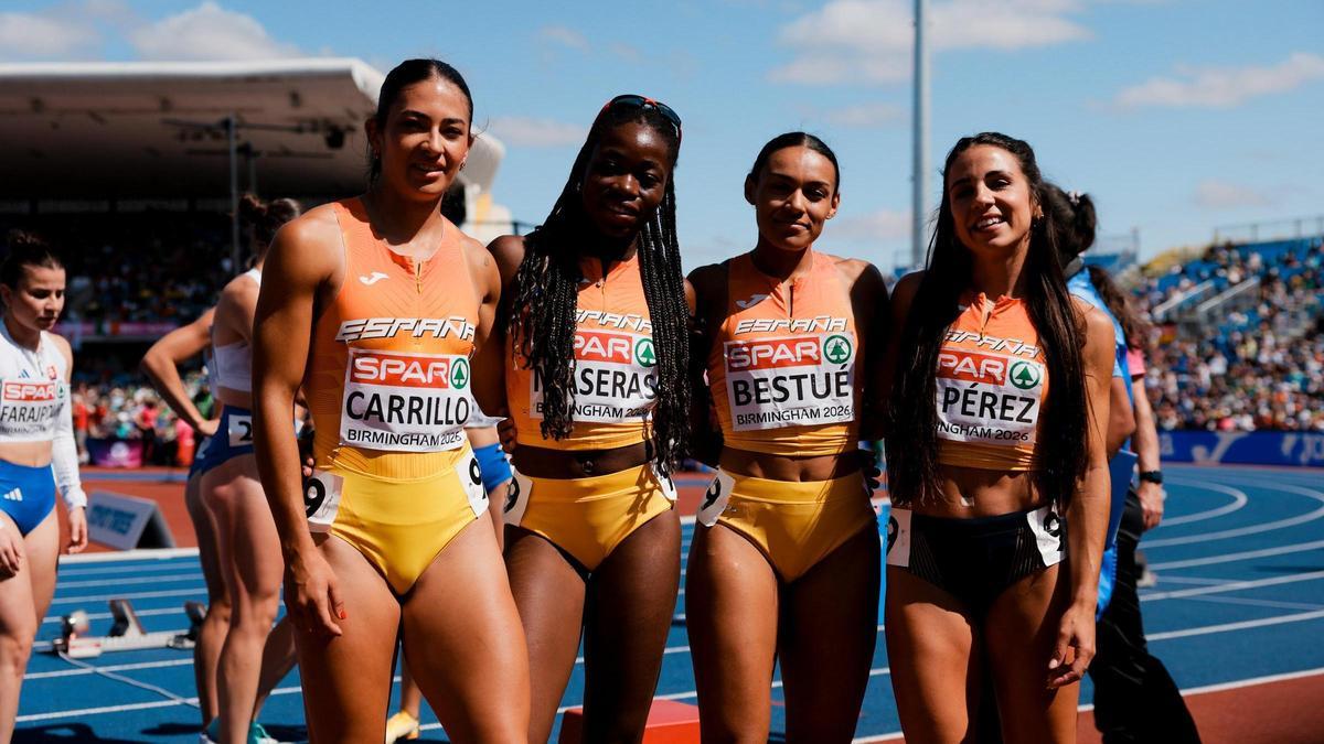L'equip estatal femení del relleu 4x100 perd el testimoni i queda fora de la final continental