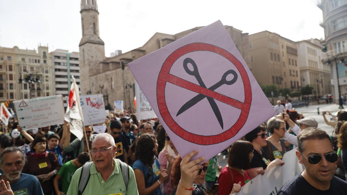 Huelga general educativa, el 23 de mayo de 2024, en una foto de archivo.