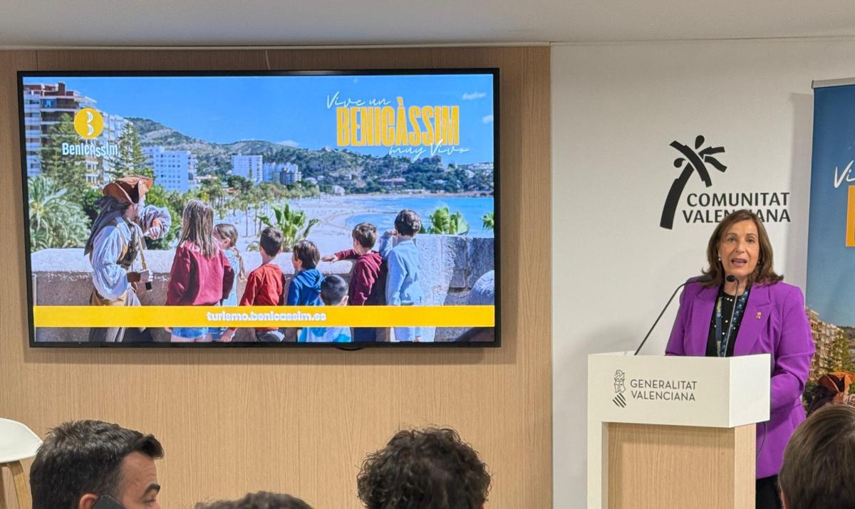 La alcaldesa de Benicàssim, Susana Marqués, se h encargado de dar a conocer la localidad en Fitur.