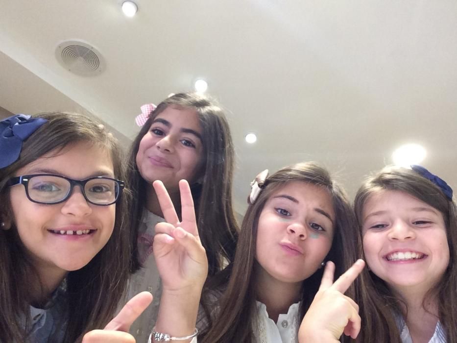 Los selfies de la Bellea infantil y sus damas