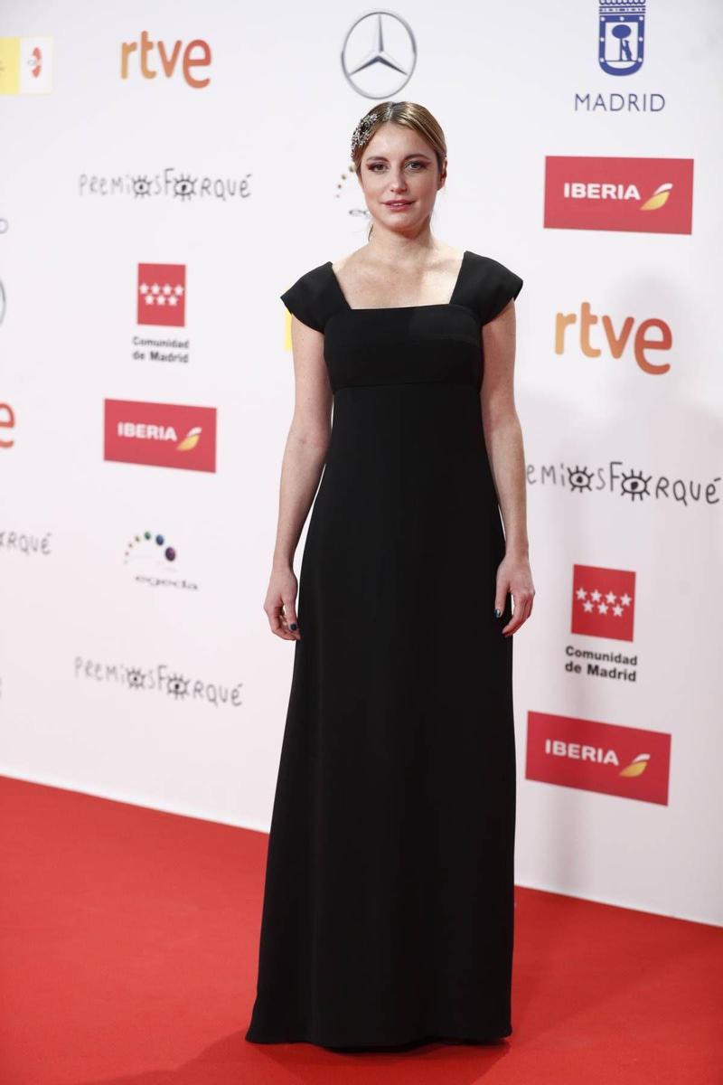 Andrea Levy en la alfombra roja de los Premios Forqué