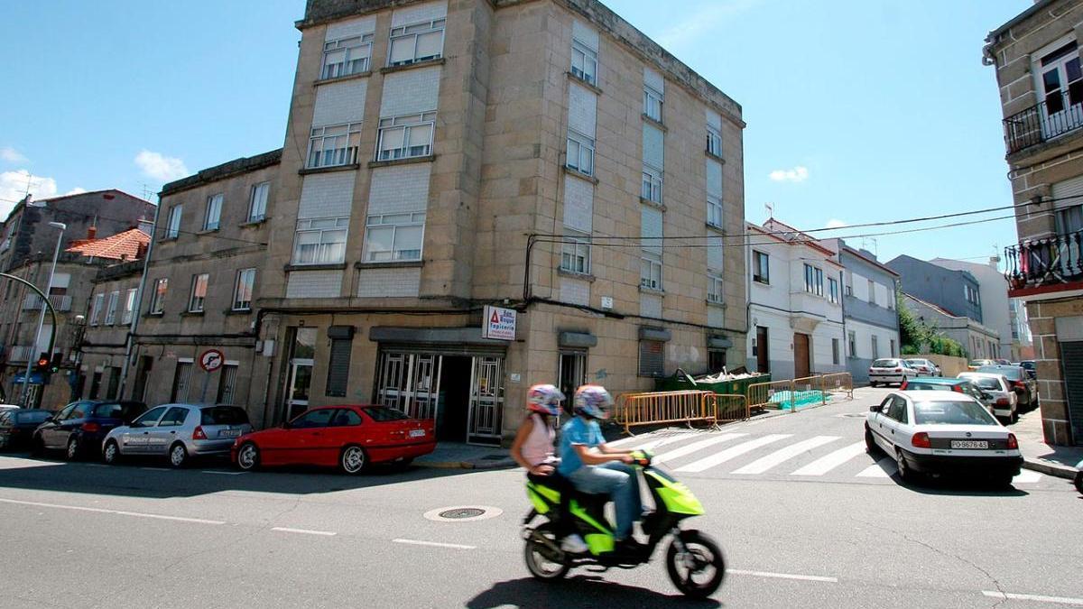 Vista de la calle Couto San Honorato en Vigo