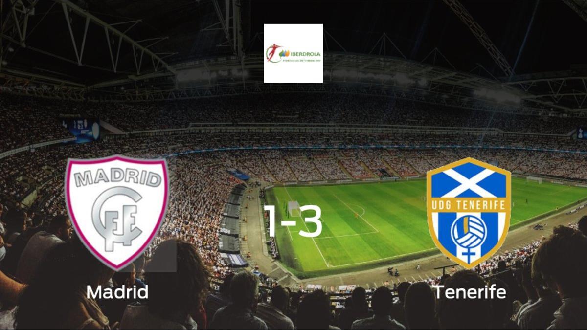 El Granadilla Tenerife se lleva la victoria tras derrotar 1-3 al Madrid Femenino