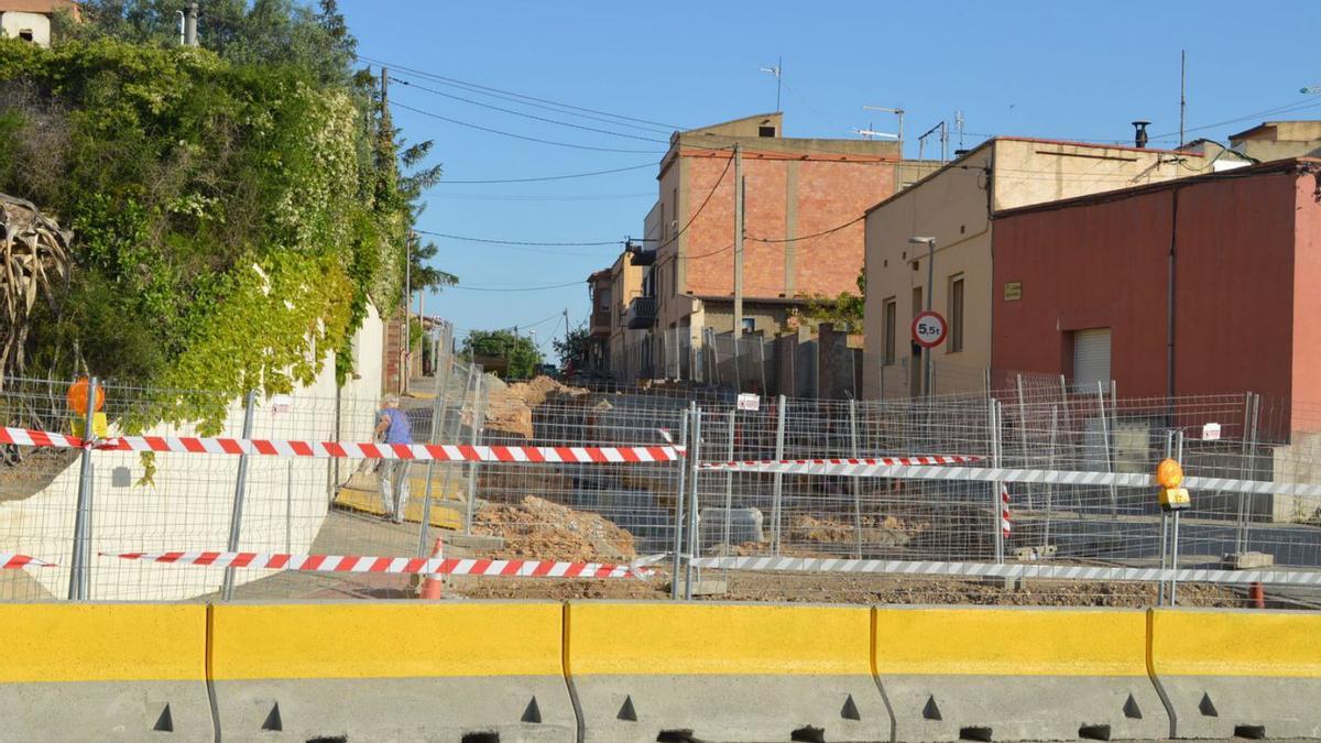 Les obres de millora d’aquesta via de la zona de l’Arengada Nord avancen amb bon ritme