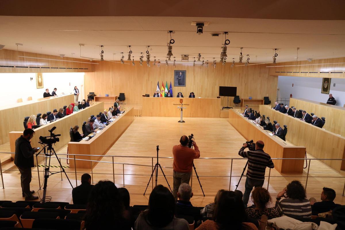 Vista del Pleno de la Diputación.