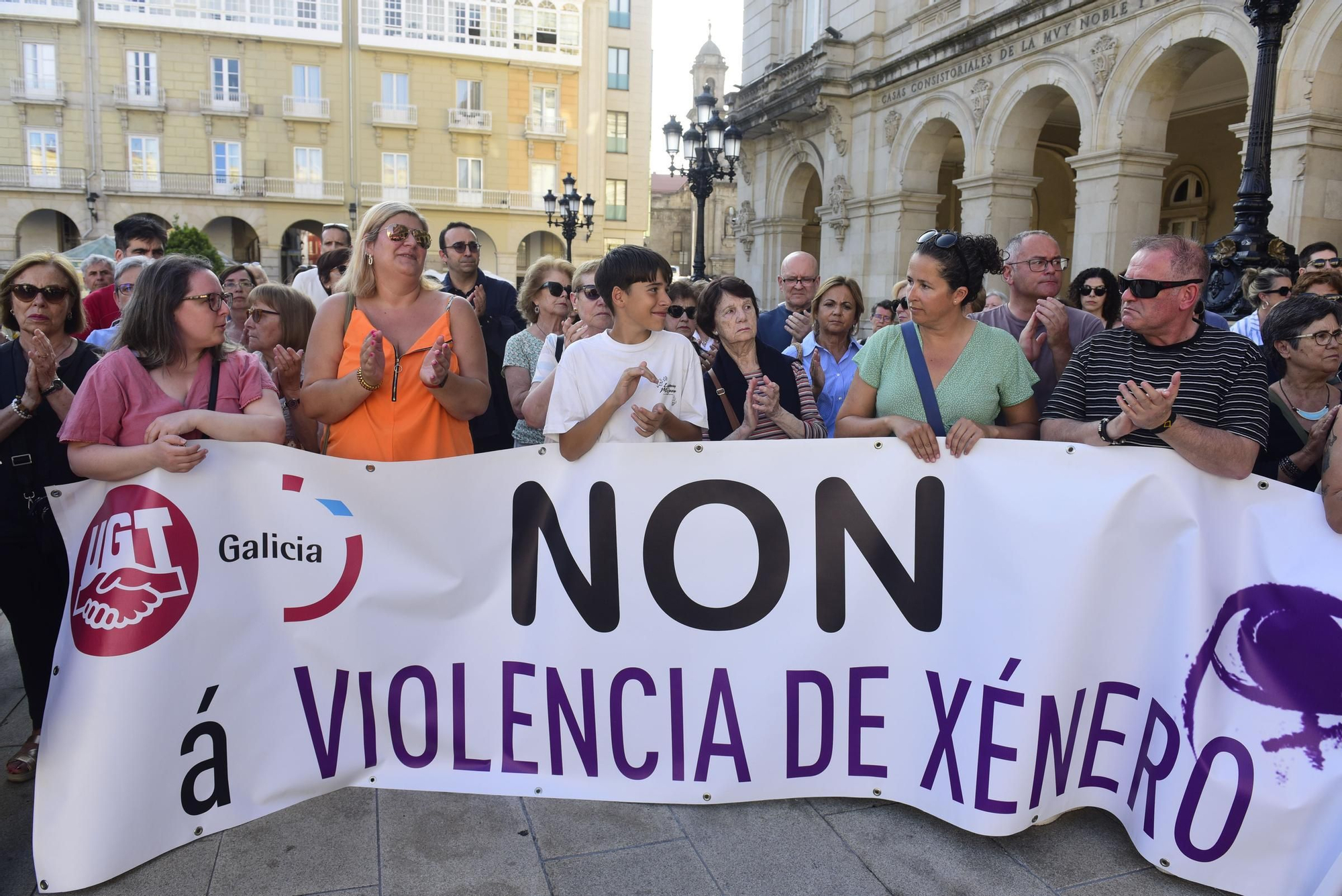 Clamoroso silencio en A Coruña por el crimen machista en la Sagrada Familia