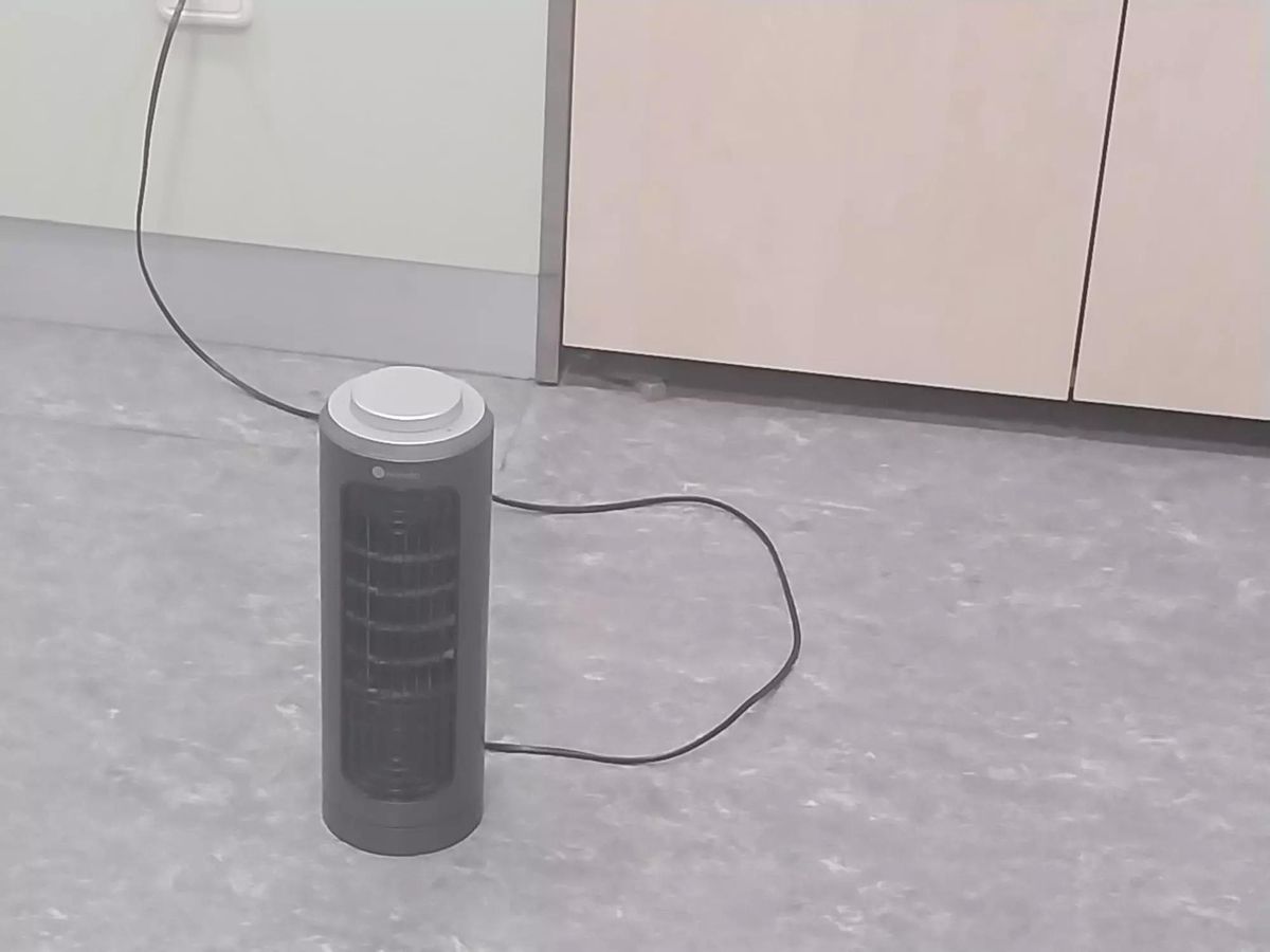 Uno de los ventiladores que han llevado trabajadores en el hospital de dia del Trueta