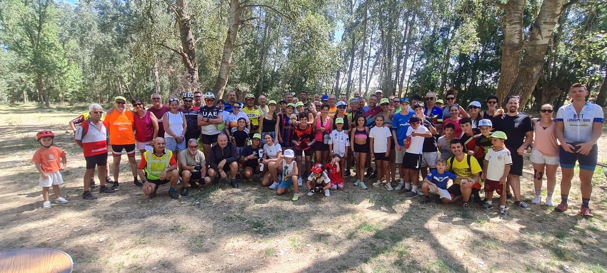 Participantes en la marcha cicloturista la pasada semana.