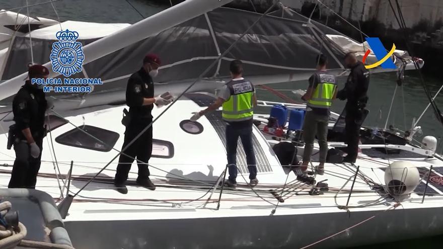 Interceptado en el Atlántico un velero de competición con una tonelada de cocaína
