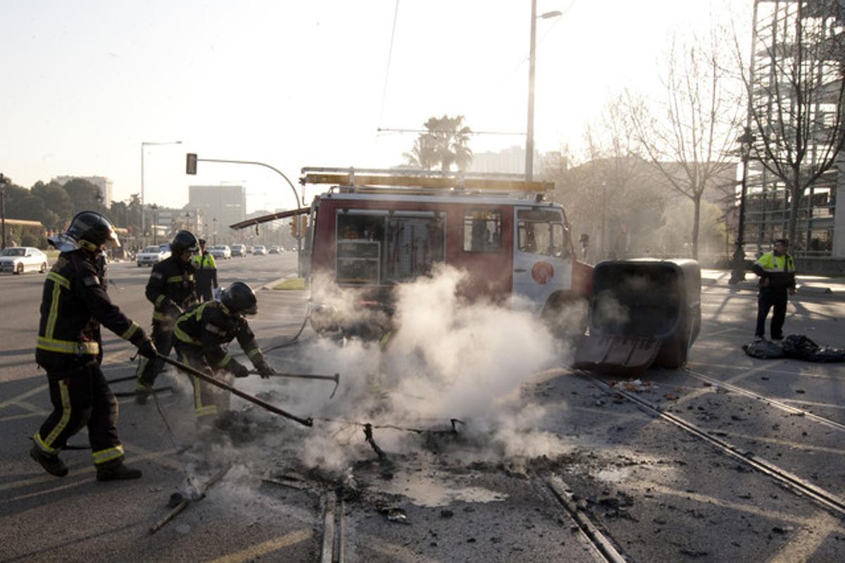 Los incidentes del 29-M, vistos por Danny Caminal.