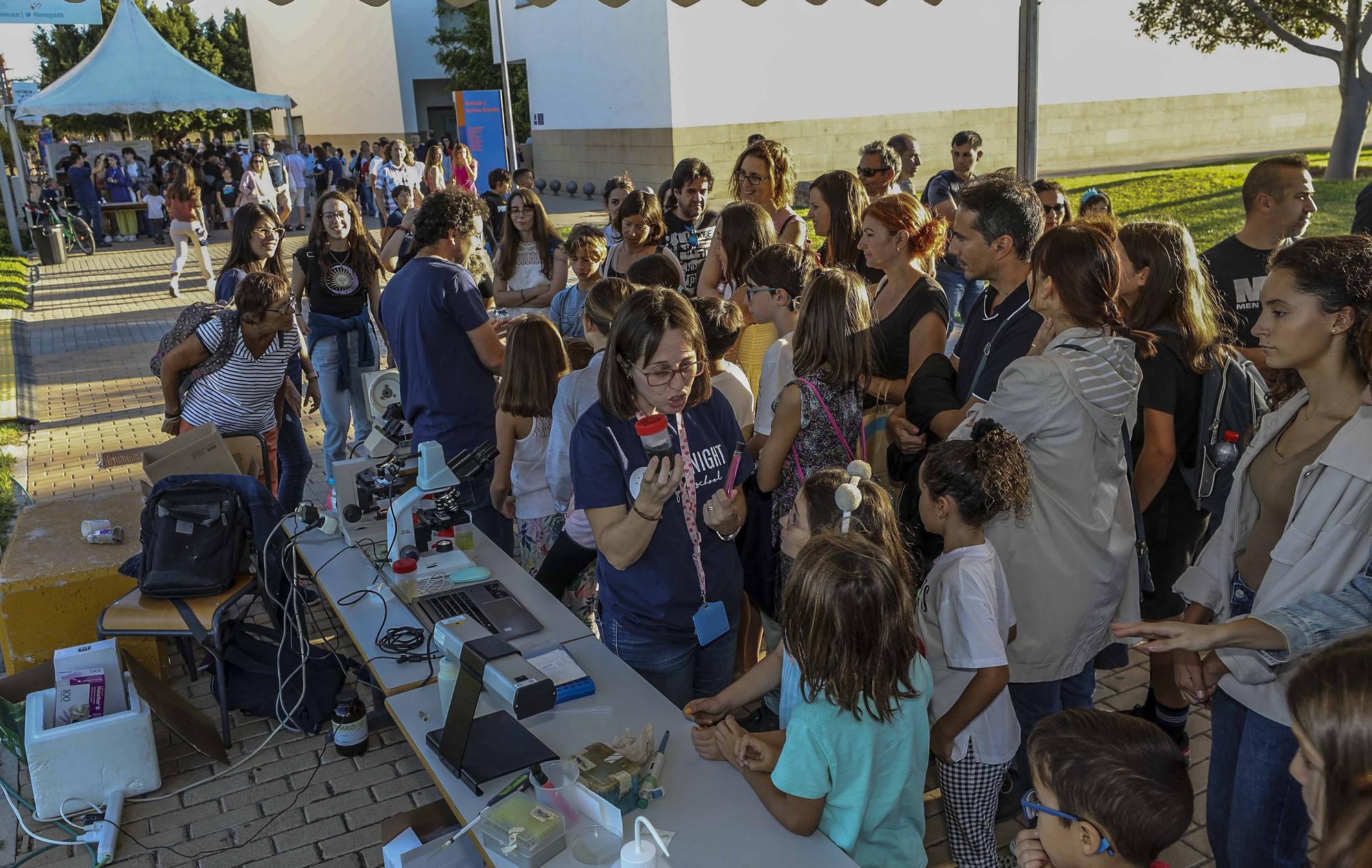 Noche de la Investigacion en la Universidad de Alicante