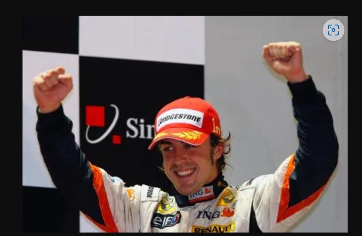 Alonso se llevó la victoria en el GP de Singapur 2008