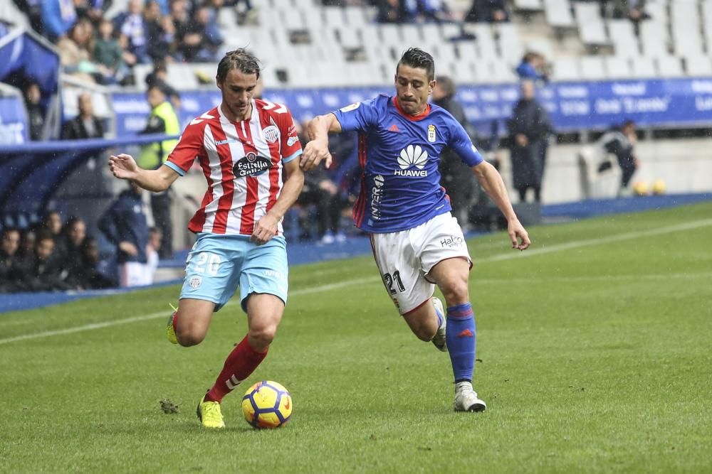 El partido entre el Oviedo y el Lugo, en imágenes