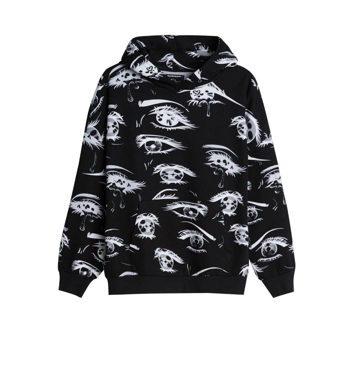 Sudadera de la colección Billie Eillish x Bershka
