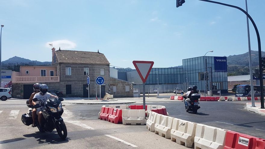 Vista de la nueva rotonda habilitada en Vigo. // A. Blanco