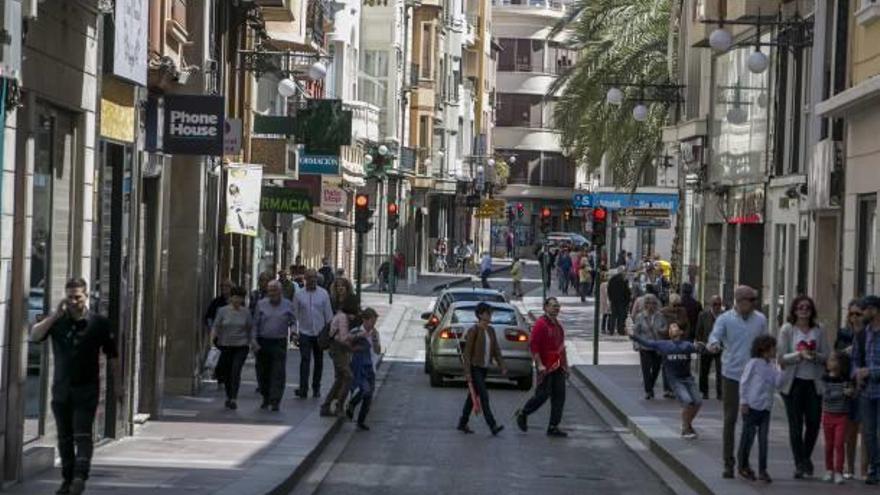 La zona comercial de la Corredora.