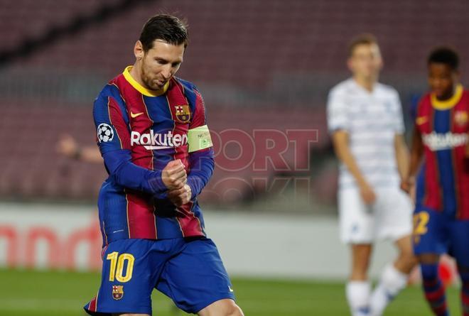 Imágenes del partido del FC barcelona ante el Dinamo de Kiev, de Liga de Campeones que se disputa en el Camp Nou.